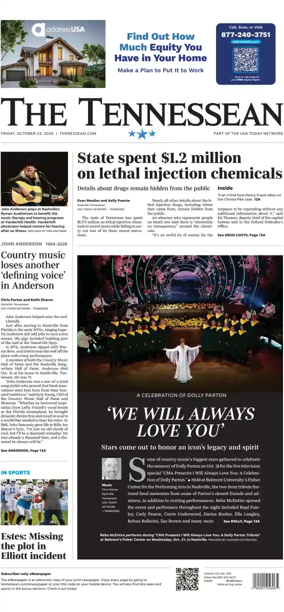 Cover of The Tennessean