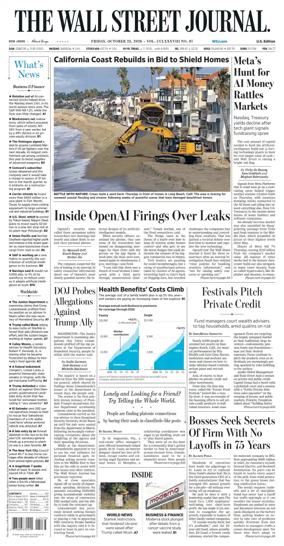 Cover of The Wall Street Journal