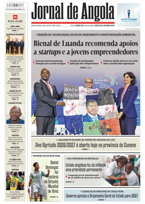 Cover of Jornal de Angola