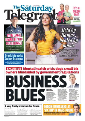 Cover of The Daily Telegraph (Sydney)