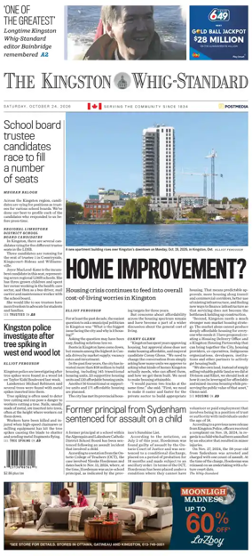 Cover of Kingston Whig-Standard