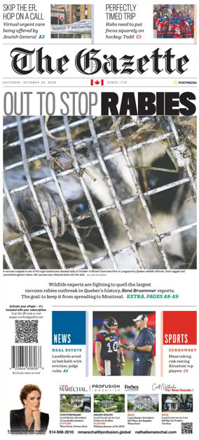 Cover of Montreal Gazette
