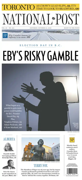 Cover of National Post - (National Edition)