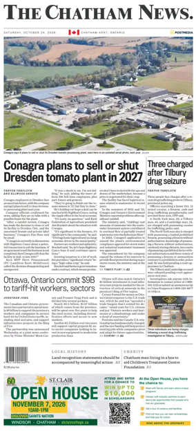 Cover of The Chatham Daily News