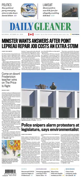Cover of The Daily Gleaner