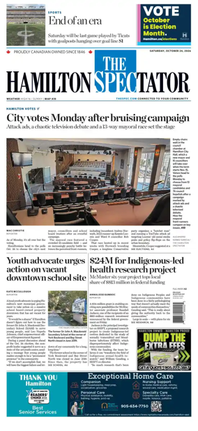 Cover of The Hamilton Spectator