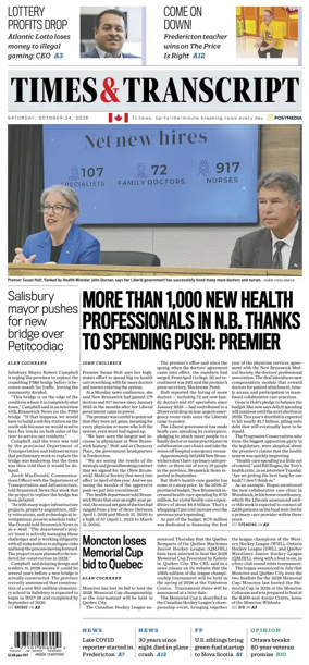 Cover of Times & Transcript