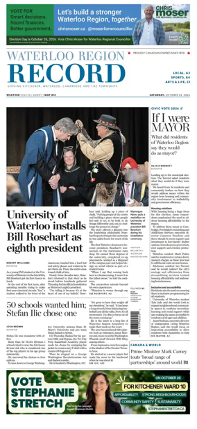 Cover of Waterloo Region Record