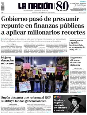 Cover of La Nacion (Costa Rica)