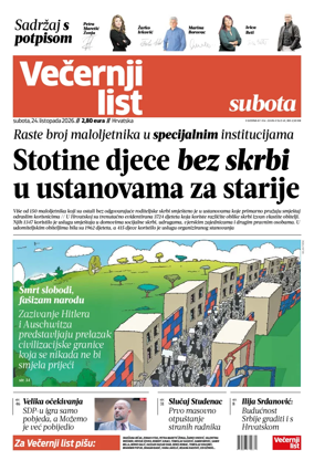 Cover of Vecernji list - Hrvatska