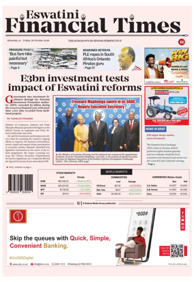 Cover of Eswatini Financial Times