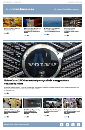 Cover of Euronews Business (Hungarian)