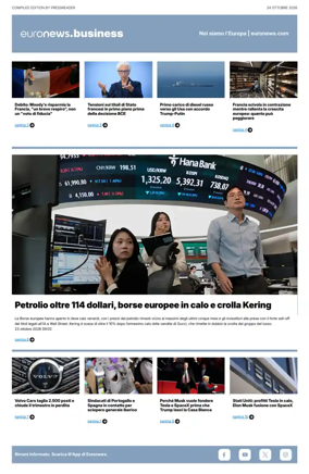 Cover of Euronews Business (Italian)