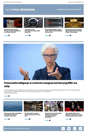 Cover of Euronews Business (Polish)