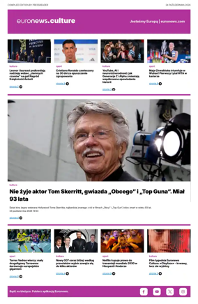 Cover of Euronews Culture and Sport (Polish)