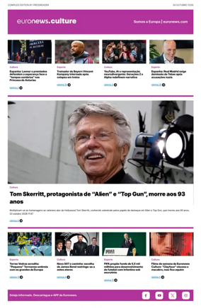Cover of Euronews Culture and Sport (Portuguese)