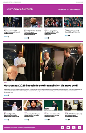 Cover of Euronews Culture and Sport (Turkish) Compiled Edition
