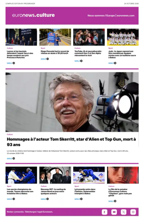 Cover of Euronews Culture (French)