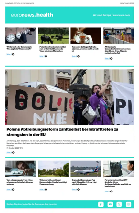 Cover of Euronews Health (German)