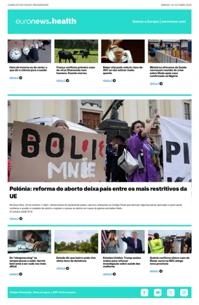 Cover of Euronews Health (Portuguese)