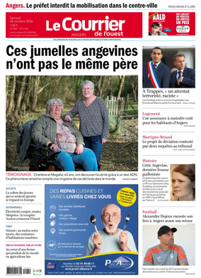 Cover of Le Courrier de l’Ouest (Angers)