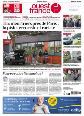 Cover of Ouest France (Angers / Segre)
