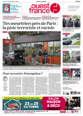 Cover of Ouest France (Cholet)