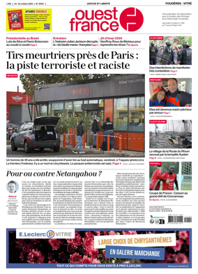 Cover of Ouest-France (Fougeres Vitre)