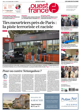 Cover of Ouest France (Les Sables-d'Olonne)