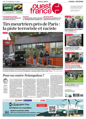 Cover of Ouest France (Loudeac / Rostrenen)