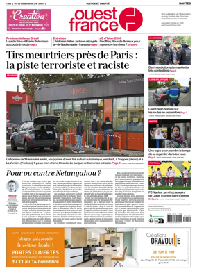 Cover of Ouest France (Nantes)