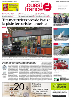 Cover of Ouest France (Nord-Finistere)
