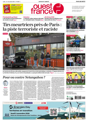 Cover of Ouest France (Pornic / Pays de Retz)