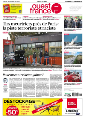 Cover of Ouest-France (Quimperle Concarneau)