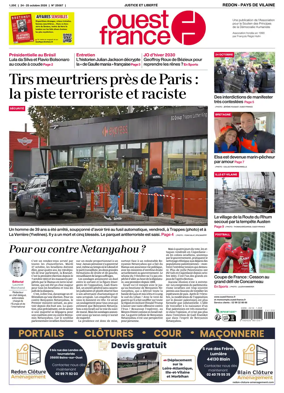 Cover of Ouest France (Redon / Pays de Vilaine)