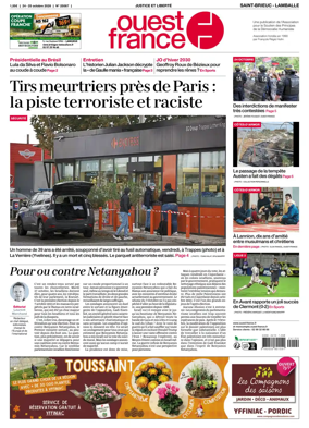 Cover of Ouest-France (Saint-Brieuc Lamballe)