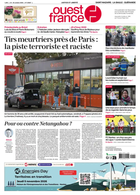 Cover of Ouest France (Saint-Nazaire La Baule Guerande)