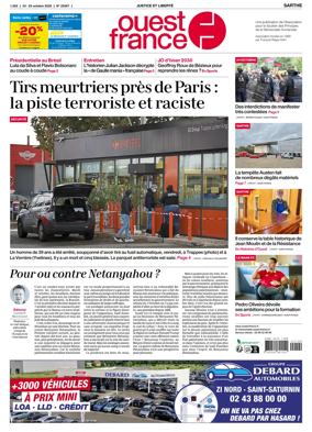 Cover of Ouest France (Sarthe)