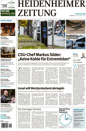 Cover of Heidenheimer Zeitung