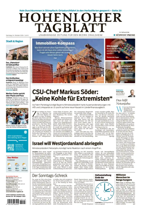 Cover of Hohenloher Tagblatt