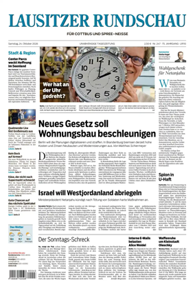 Cover of Lausitzer Rundschau
