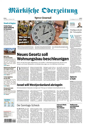 Cover of Markische Oderzeitung Erkner