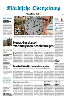 Cover of Markische Oderzeitung Oderland-Echo