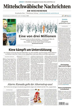 Cover of Mittelschwaebische Nachrichten