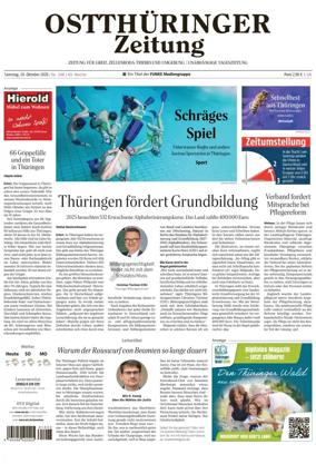 Cover of Ostthuringer Zeitung (Greiz)