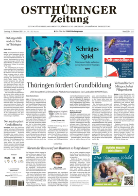 Cover of Ostthuringer Zeitung (Posneck)
