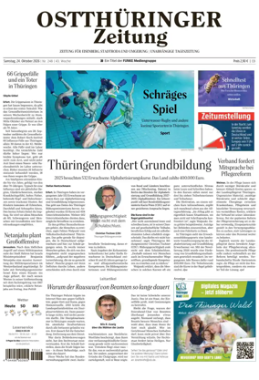 Cover of Ostthuringer Zeitung (Saale-Holzland-Kreis)