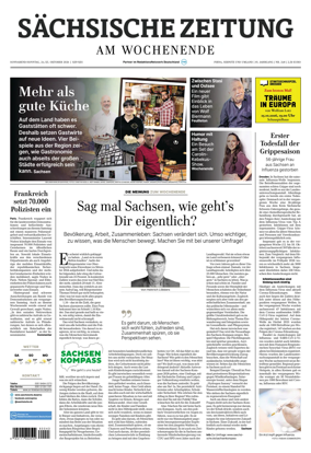 Cover of Sachsische Zeitung (Pirna Sebnitz)