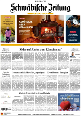 Cover of Schwabische Zeitung (Biberach)