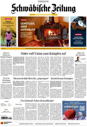 Cover of Schwabische Zeitung (Ehingen)